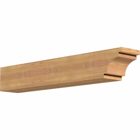 Ekena Millwork Mediterranean Smooth Rafter Tail, Western Red Cedar, 5 1/2"W x 6"H x 36"L RFT06X06X36MED00SWR